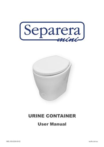 Separera Mini with Container manual
