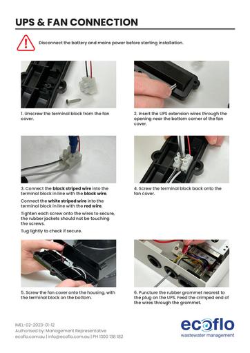 UPS to Fan Connection Instructions